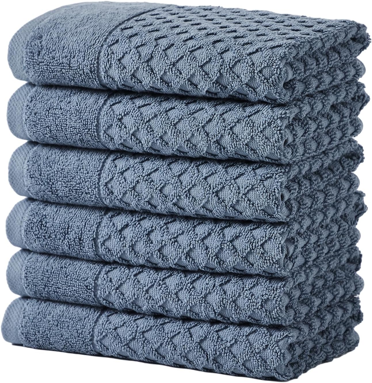 Great Bay Home Blue Bath Towels - Soft, Absorbent, Durable Set