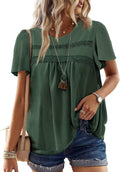 Women's Short Sleeve Striped Tops for Relaxed Summer Vibes