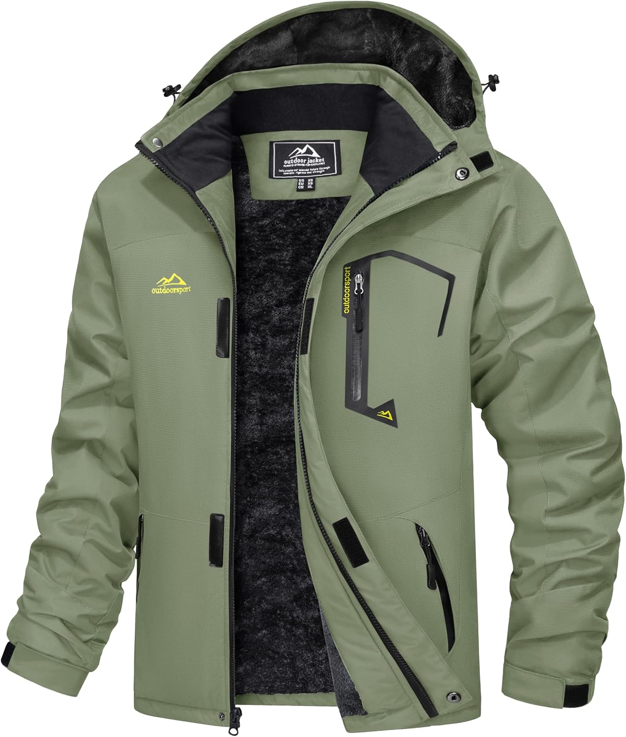 MAGCOMSEN Men's Winter Coats Water Resistant Ski Snow Jacket