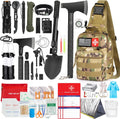 Survival Kit with Crossbody Bag 262pcs - 72hr Family Prep
