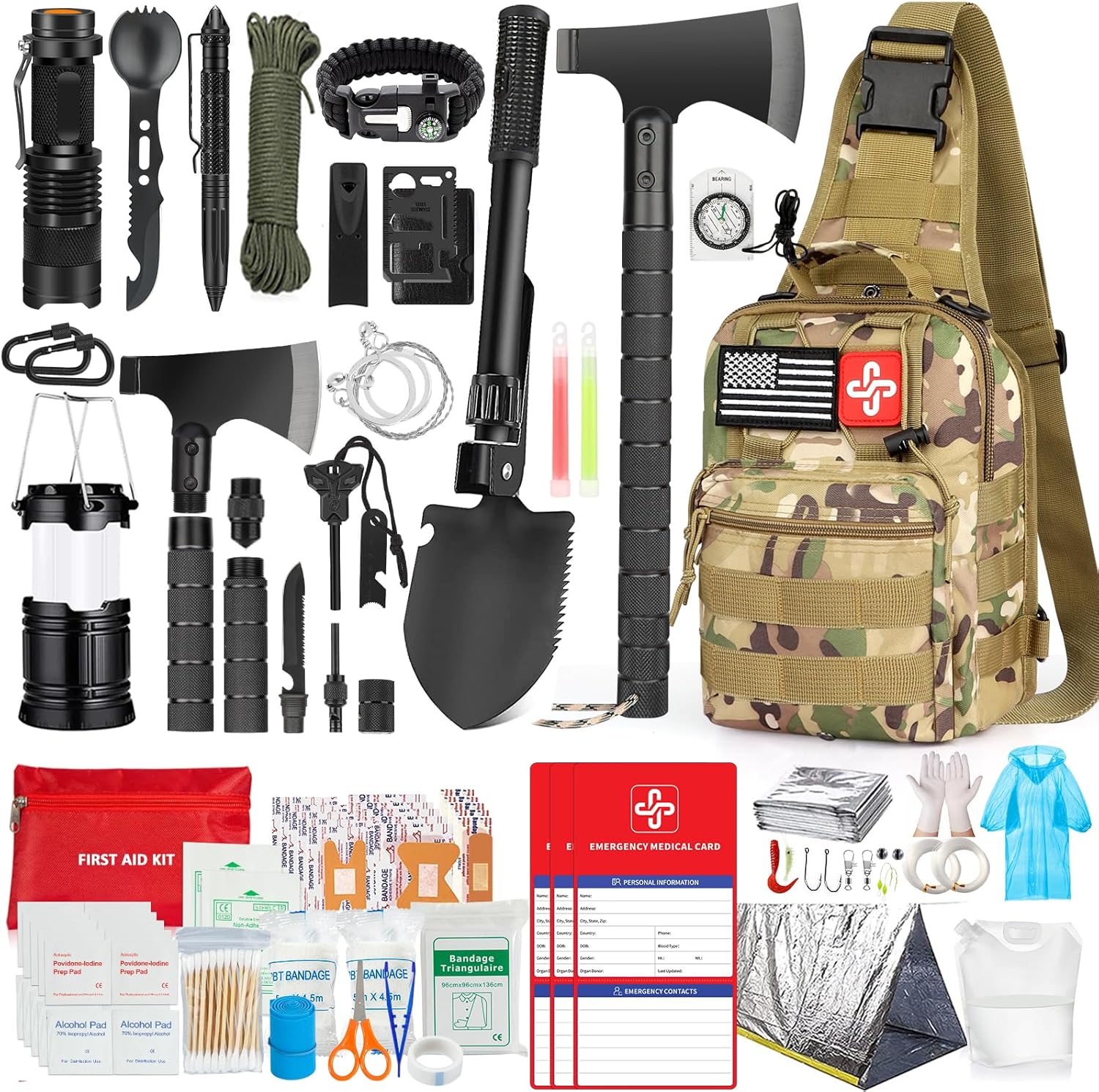 Ultimate 262Pcs Survival Kit w/Tools - RIKOJUXI