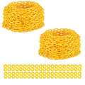 Plastic Chain 200Ft Yellow Plastic Chain Links - Large Safety Barrier