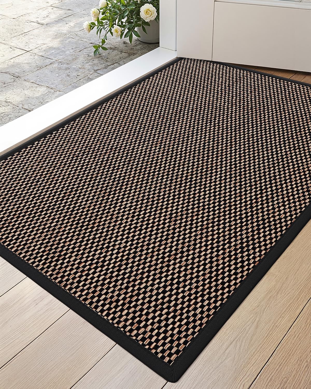 DEXI Entryway Door Mat 24x36, Non Slip Rubber Backing for Home
