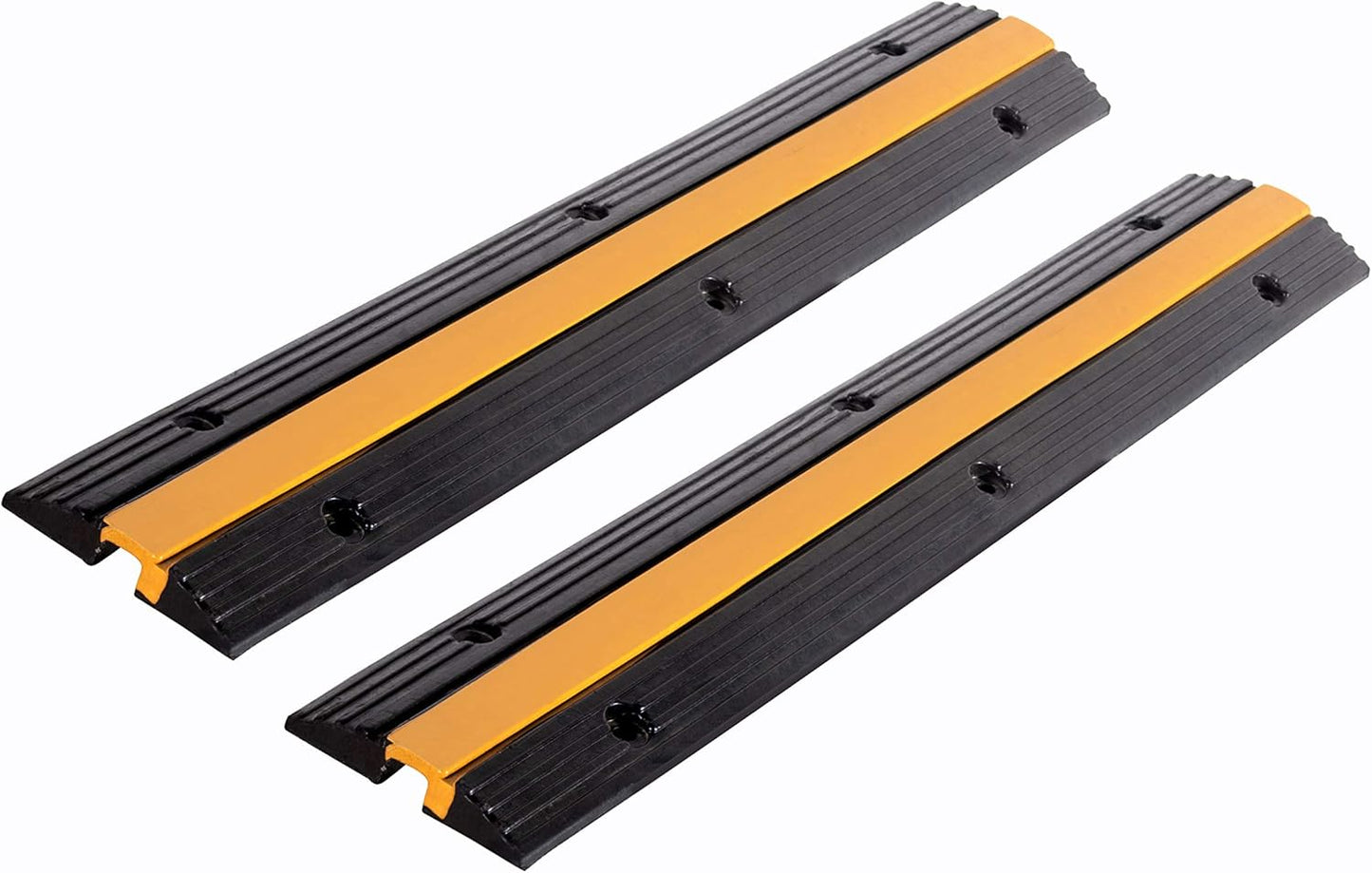 2 Pack Rubber Cable Ramp Protector for Indoor and Outdoor Use