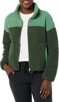 Women's Fleece Zip-Up Sherpa Jacket for Warmth and Comfort