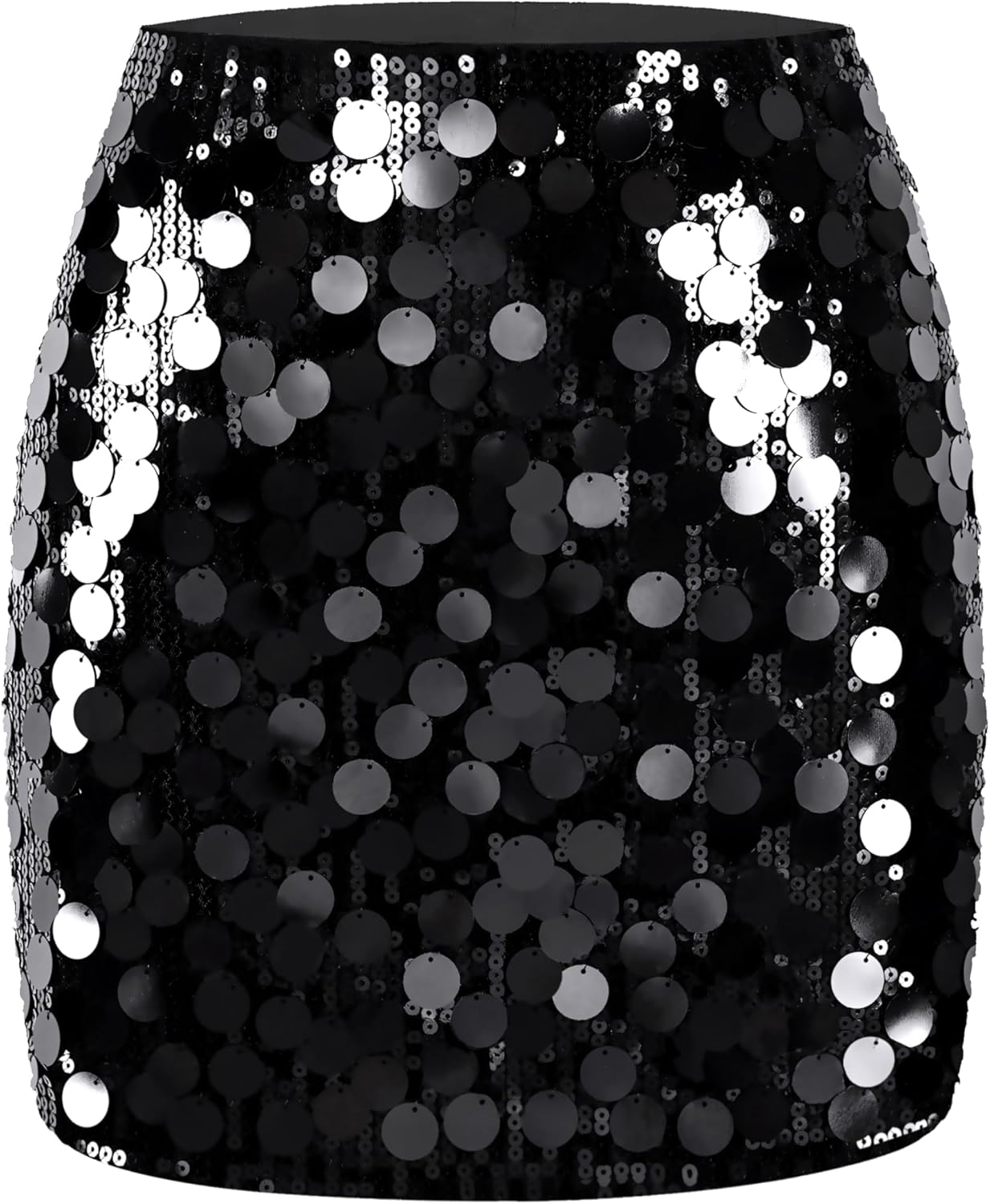 MANER Women's Sequin Skirt for Night Out Party Style