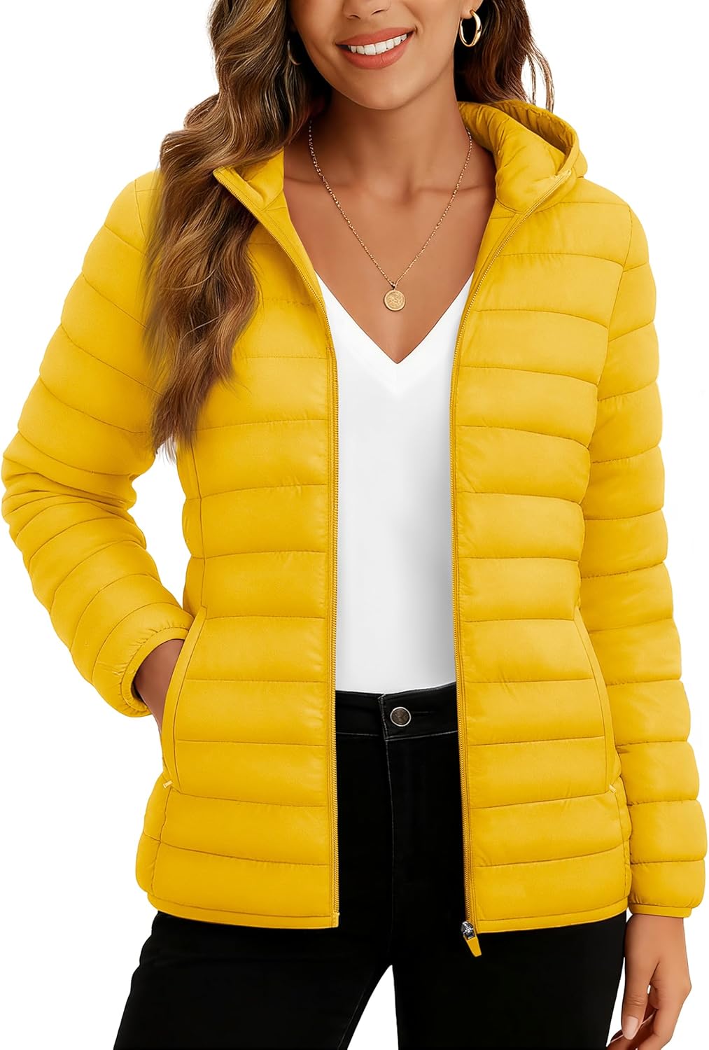 TACVASEN Women's Lightweight Puffer Jacket: Stylish & Warm