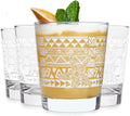 Tiki Rocks Glasses Set 4-Pack - Vintage-Style 13 oz Cocktail Glasses