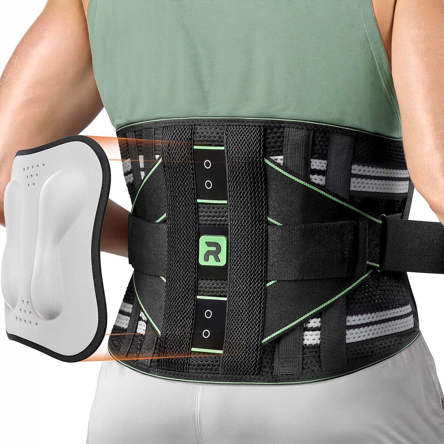 Back Brace for Lower Back Pain Relief with 3D Support Pad