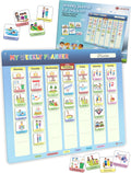 LIKARTO Weekly Planner for Children - Magnetic Board with 194 Magnets