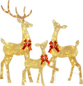 Pre-lit 2.5D Christmas Reindeer Family Set - Warm White LED
