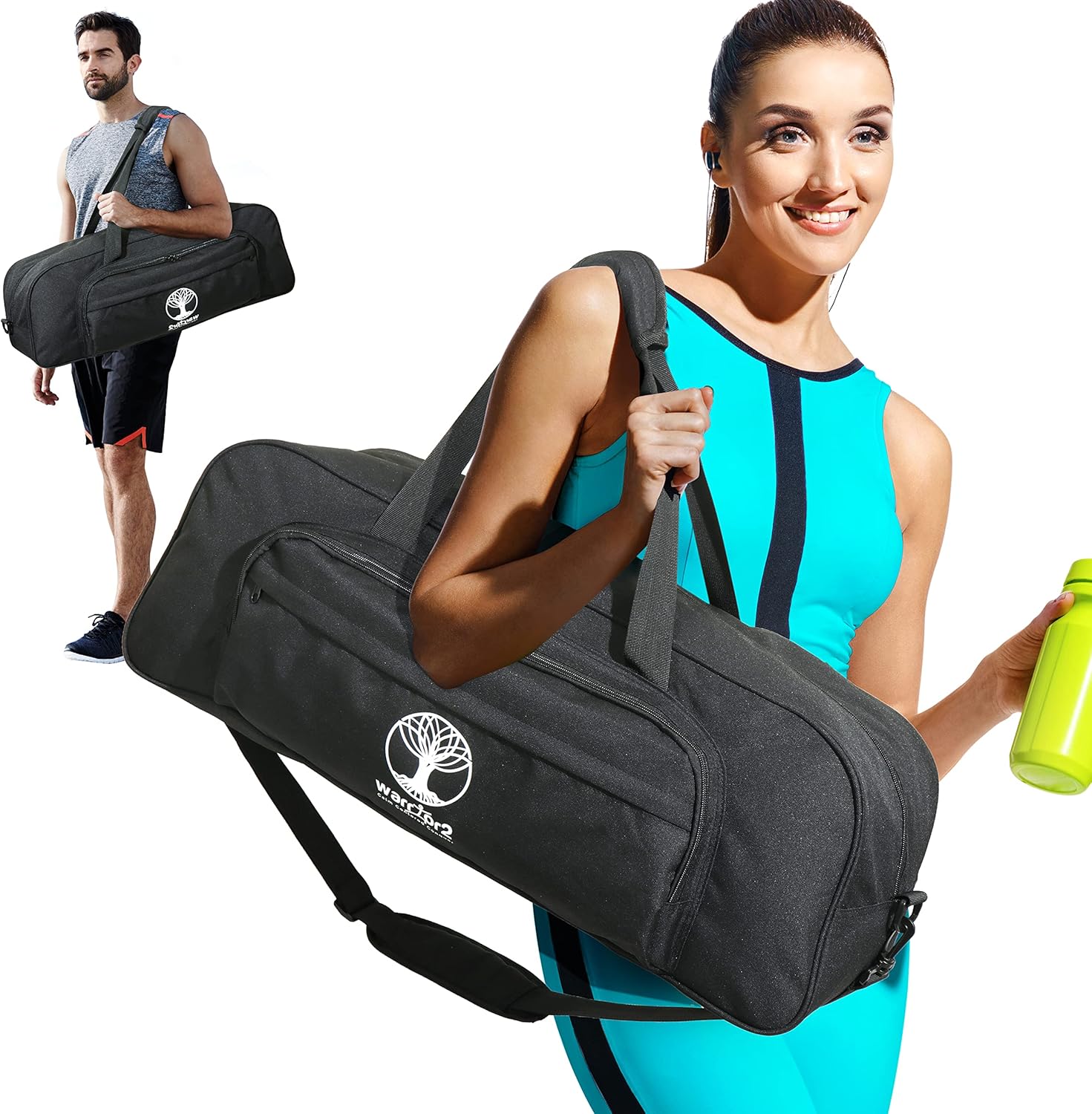 Yoga Mat Bag with 8 Pockets & Mat Holder - WARRIOR2