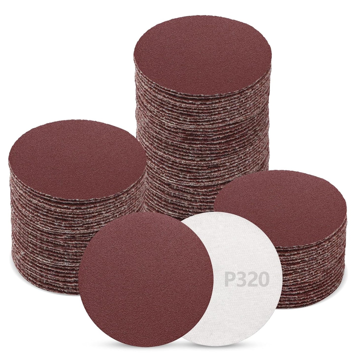 320 Grit Hook & Loop Sanding Discs - Durable Pads
