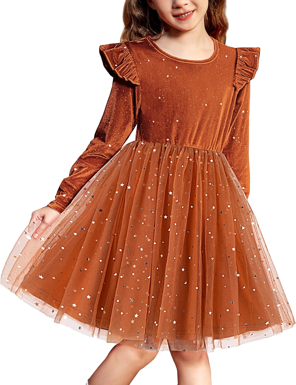 Toddler Tutu Dresses for Girls - Velvet Tulle Holiday Dress