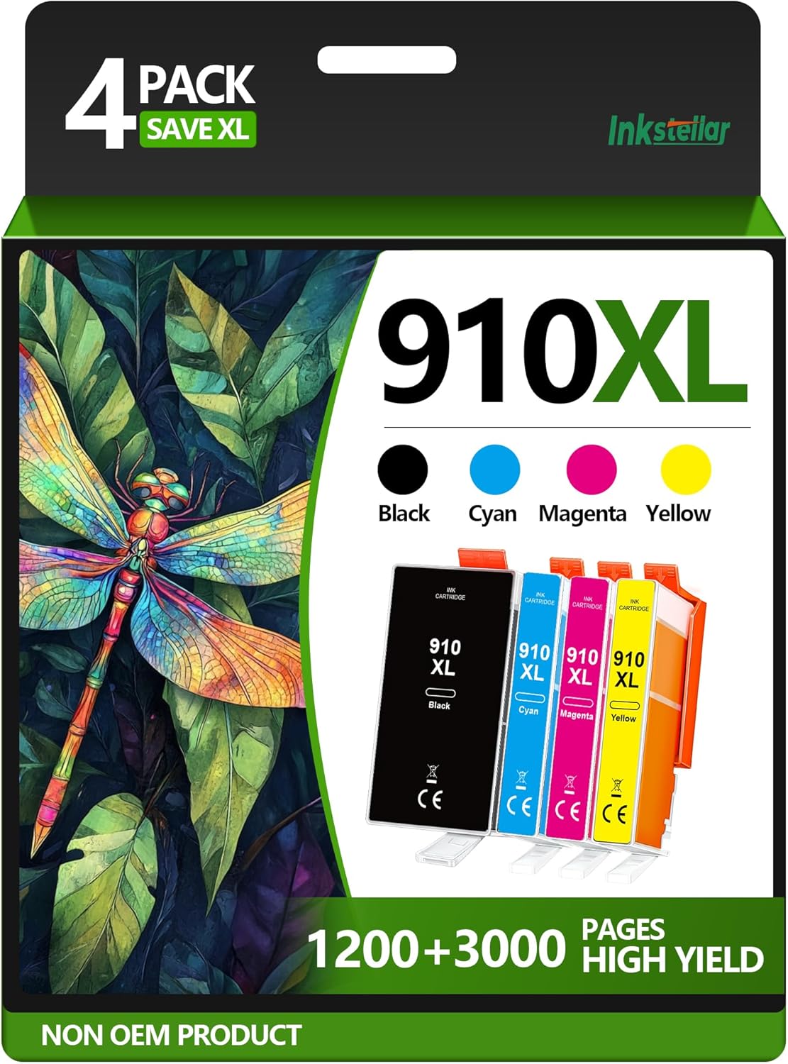 Inkstellar HP 910XL Combo Pack - Vibrant Prints Guaranteed