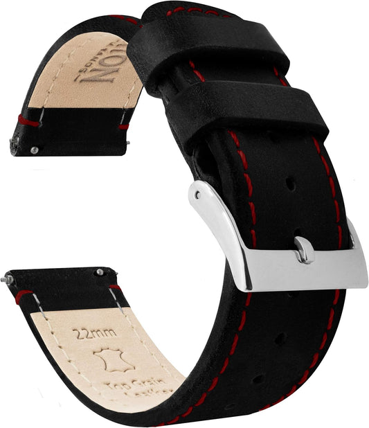 Barton Quick Release Top Grain Leather Watch Band Strap Options
