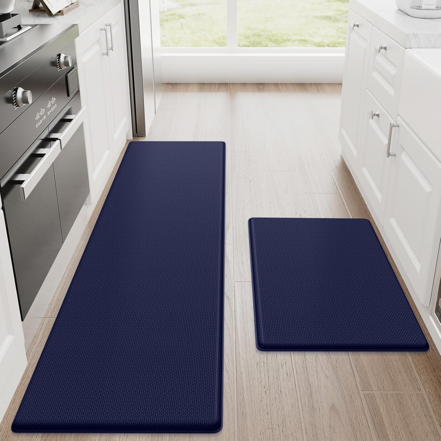 StepRite Kitchen Mats Set - Cushioned Anti Fatigue Rugs for Comfort