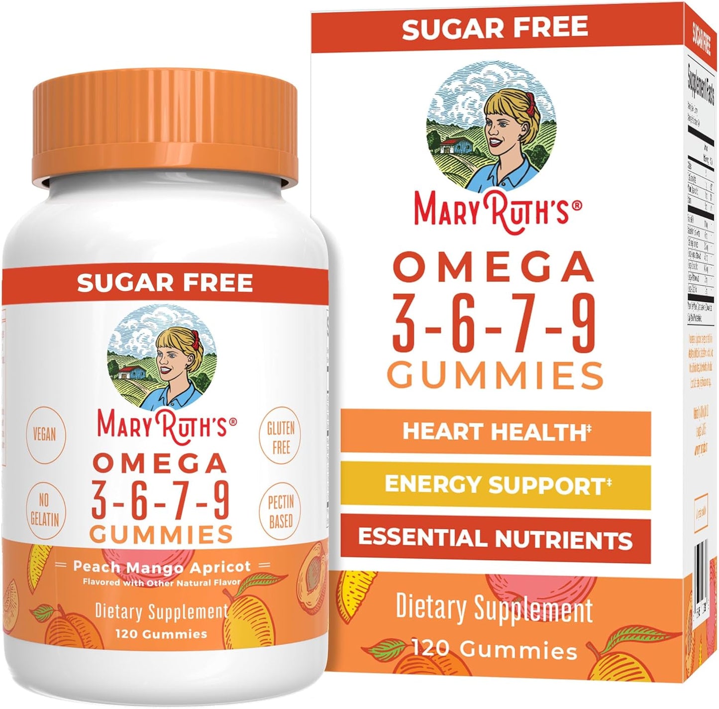 Vegan Omega 3 6 7 9 Gummies with Flaxseed Oil for Wellness