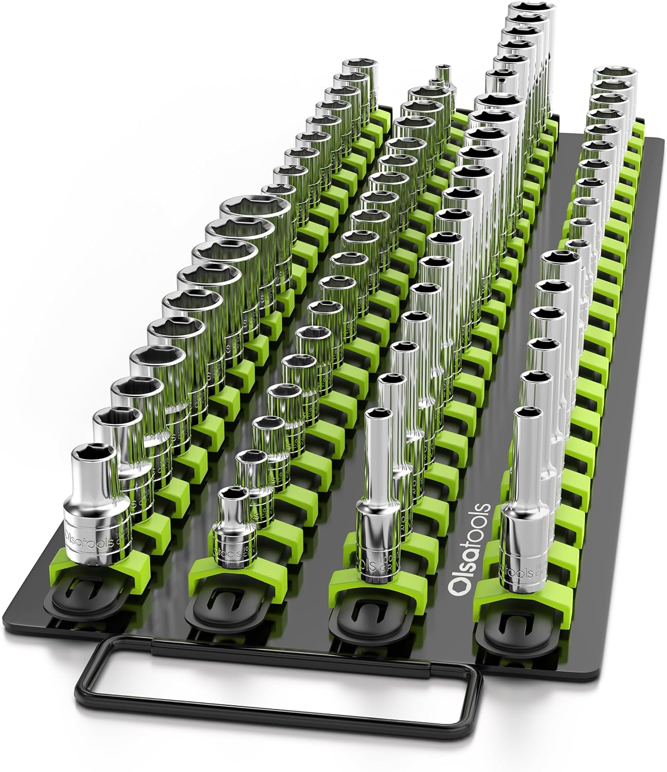 Portable Socket Organizer Tray for 80 Sockets - Professional Quality