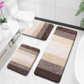 Bathroom Rugs Set 3 Piece - Plush Absorbent Microfiber Bath Mats