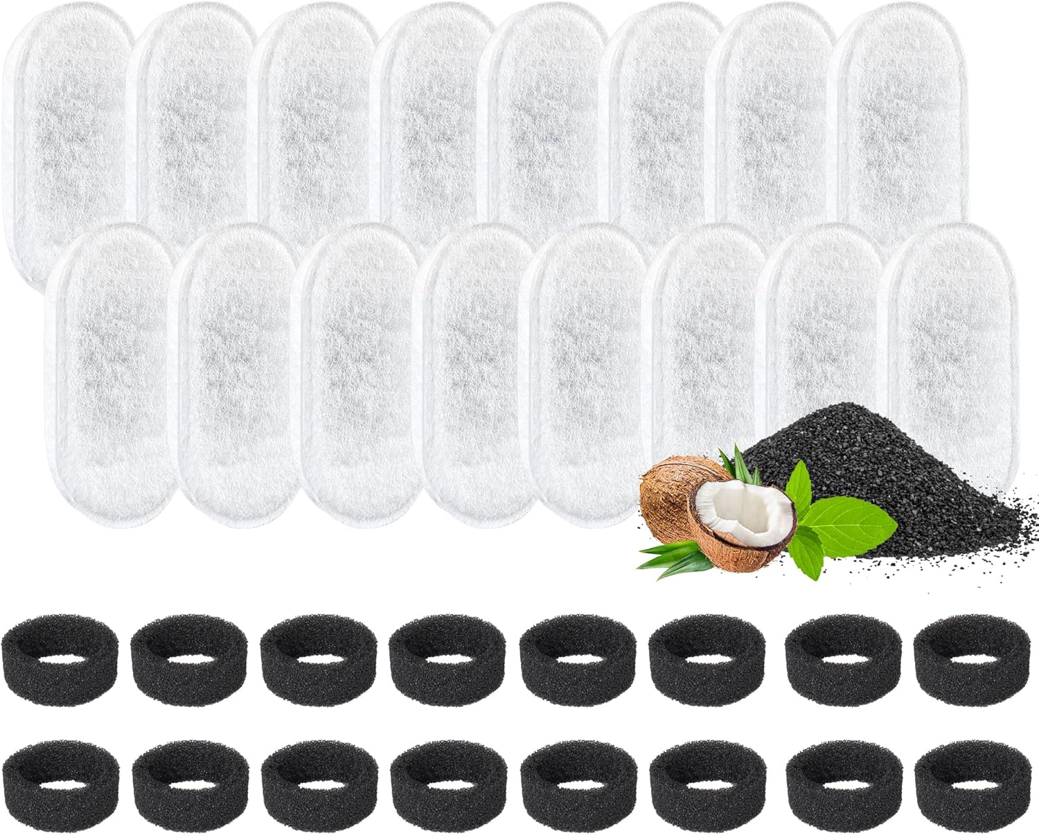 Cat Water Fountain Filter 32 Pack for Fresh Pet Hydration