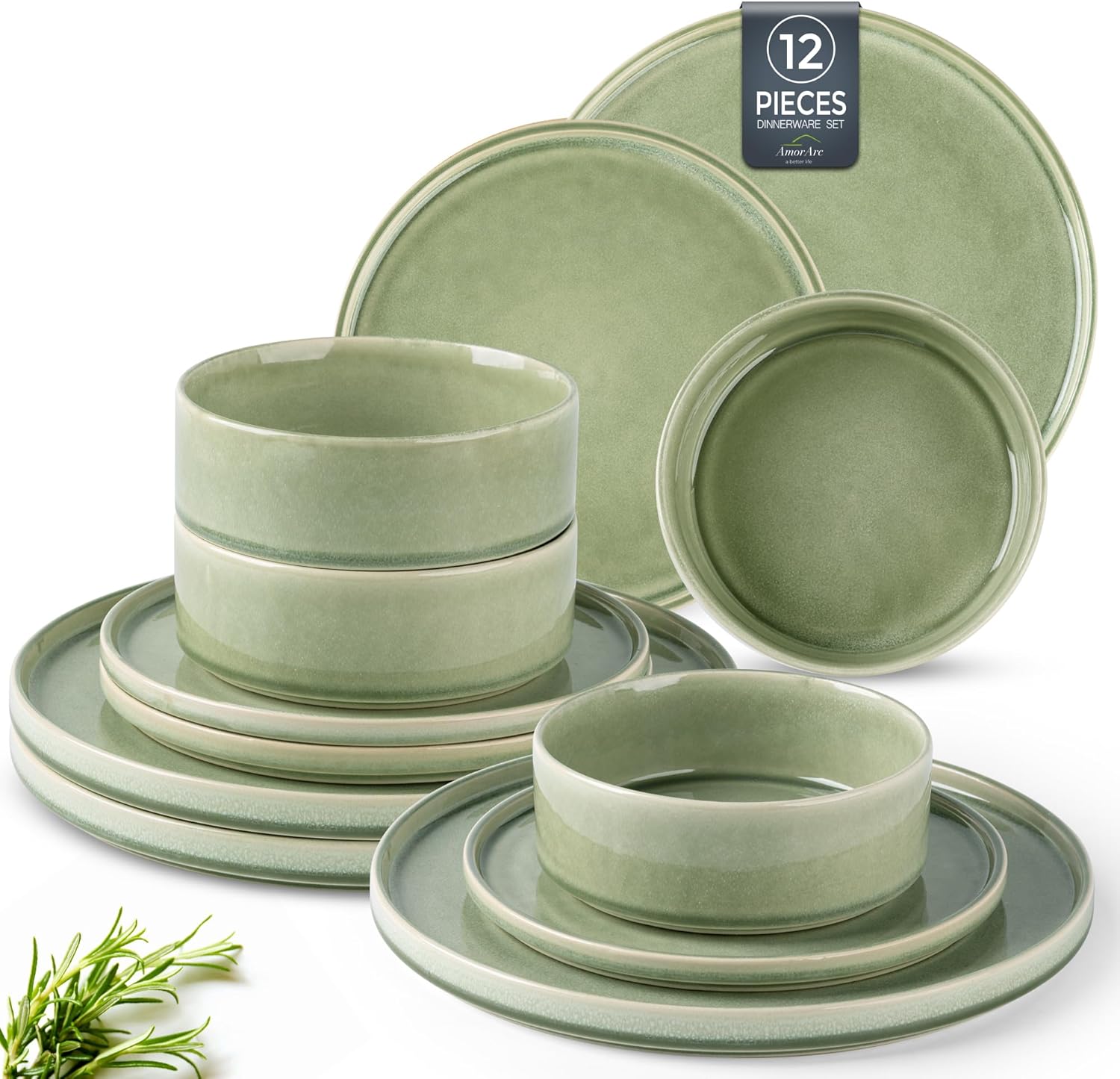 AmorArc Ceramic Dinnerware Sets for Stylish Dining Experience