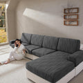 Couch Cushion Covers Super Stretch Slipcovers for L Shaped Sofa