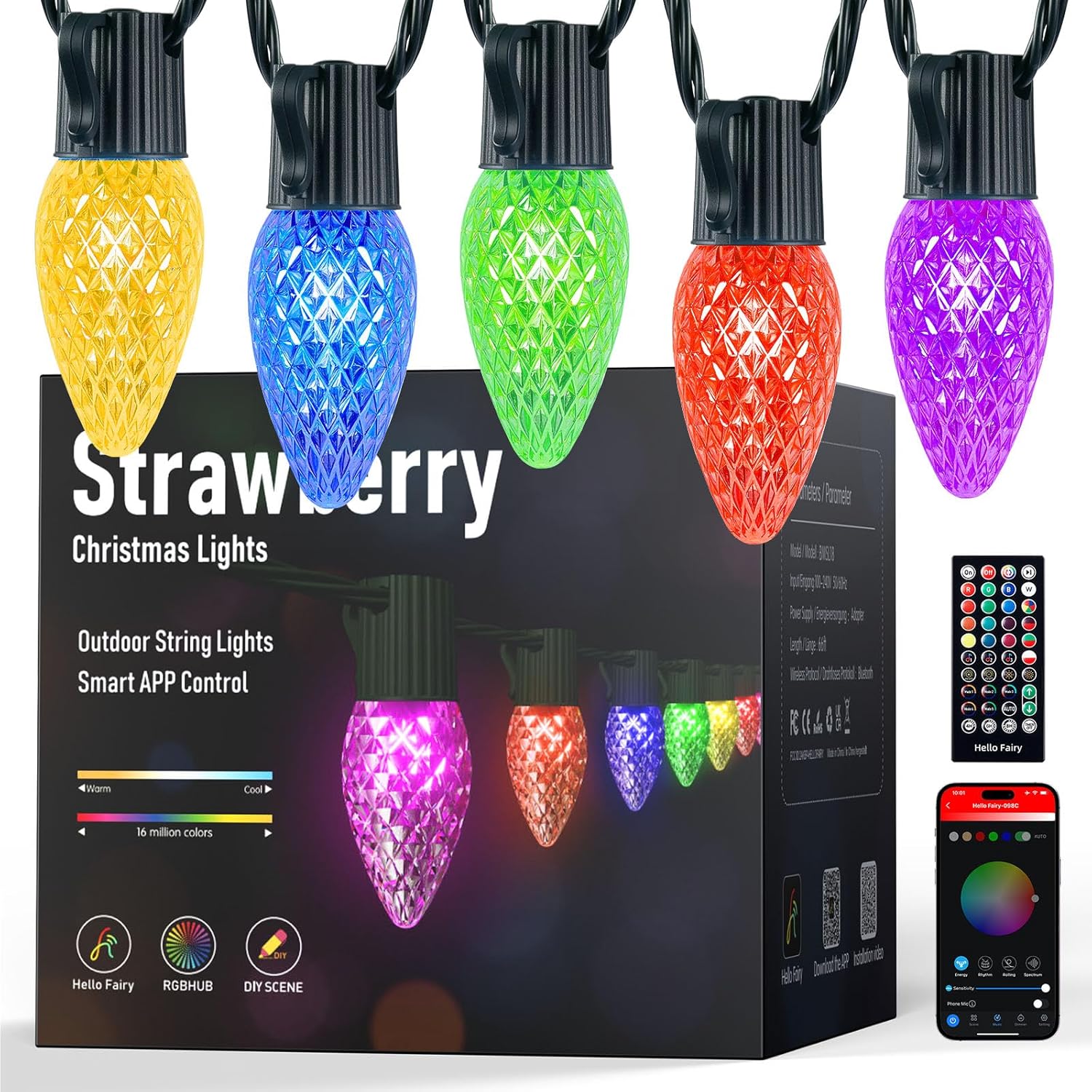 Minetom Smart C9 Christmas Lights Outdoor for Festive Decor