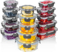Razab 30 PC Glass Food Storage Containers with Lids - Meal Prep Set
