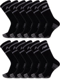Performance Cushioned Crew Socks - Moisture Wicking Comfort
