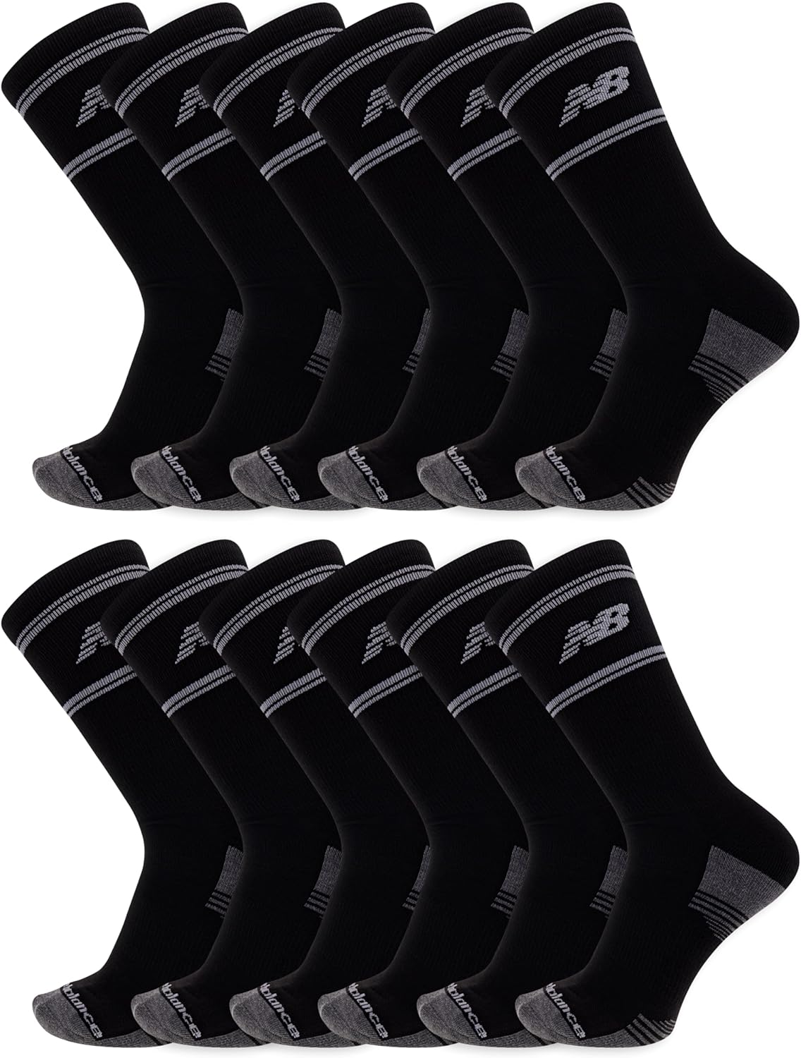 New Balance Performance Cushioned Crew Socks for All-Day Comfort