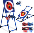 Axe Throwing Game for Backyard - 16 Plastic Axes Set for Parties