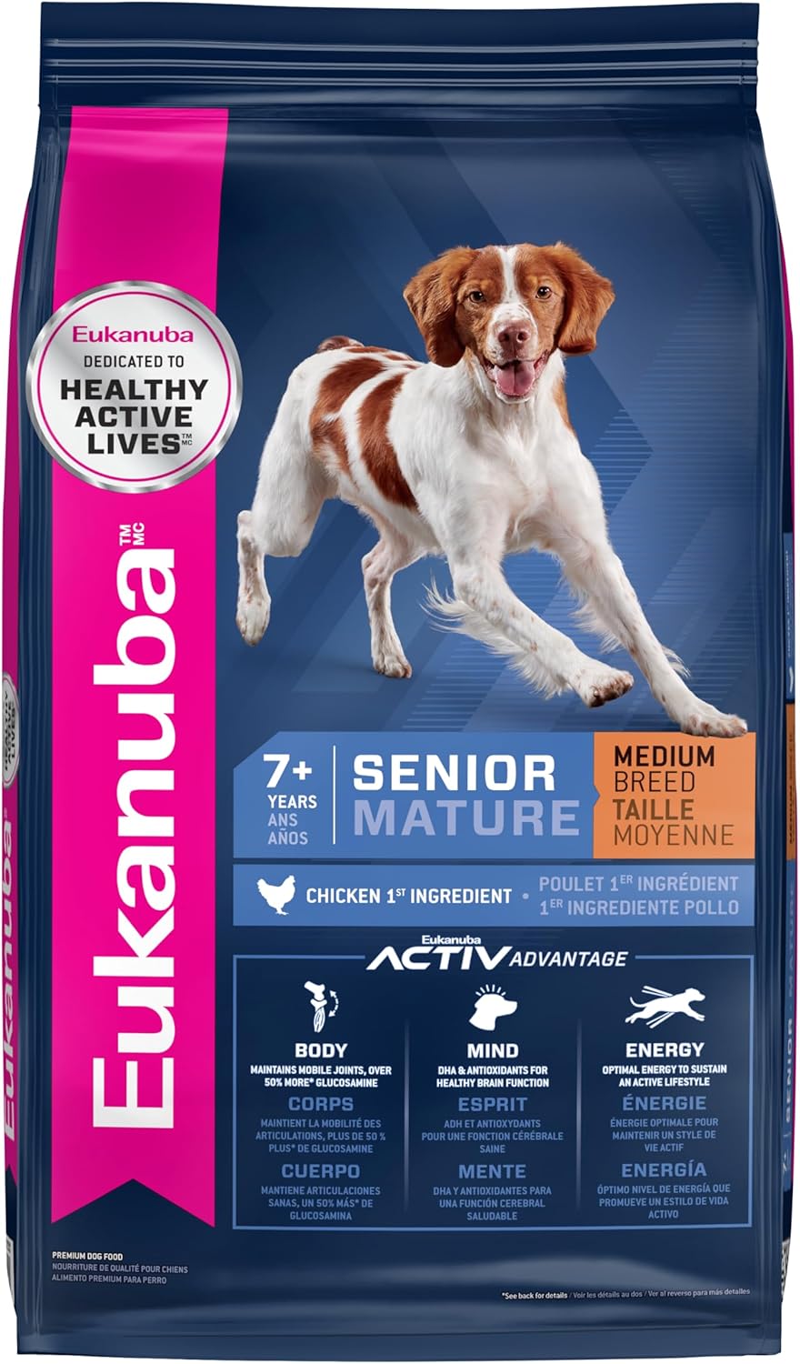 Eukanuba Senior Medium Breed Dry Dog Food for Healthy Aging