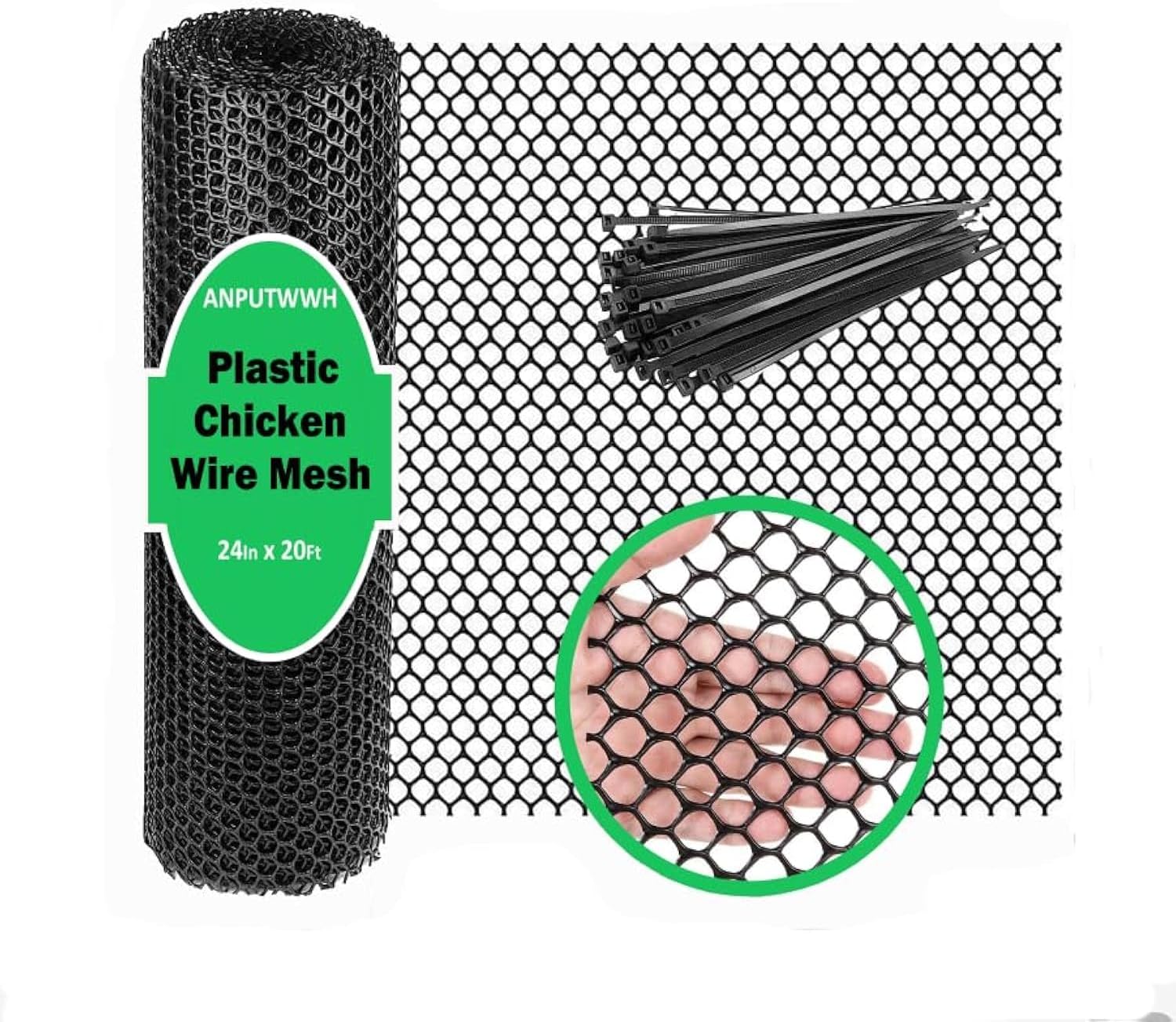 Upgraded Plastic Chicken Wire Fence Mesh for Garden Use