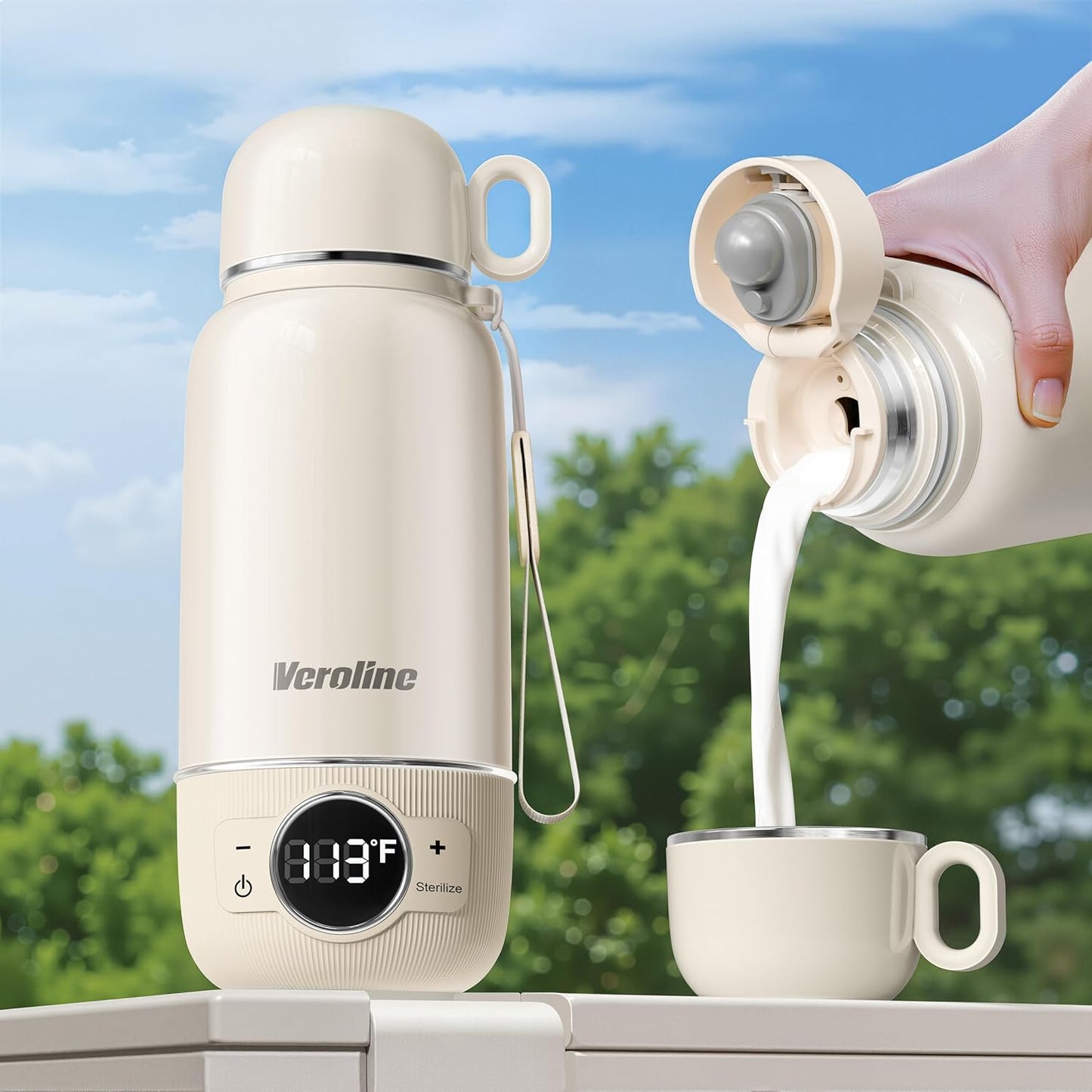 Portable Bottle Warmer for Travel with Precise Temp Control