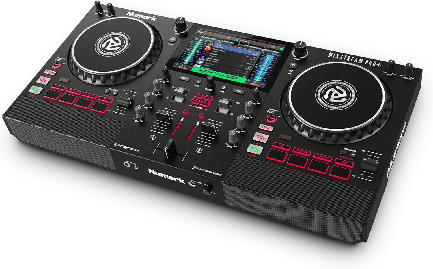 Numark Mixstream Pro+ DJ Controller with Wi-Fi Streaming and More