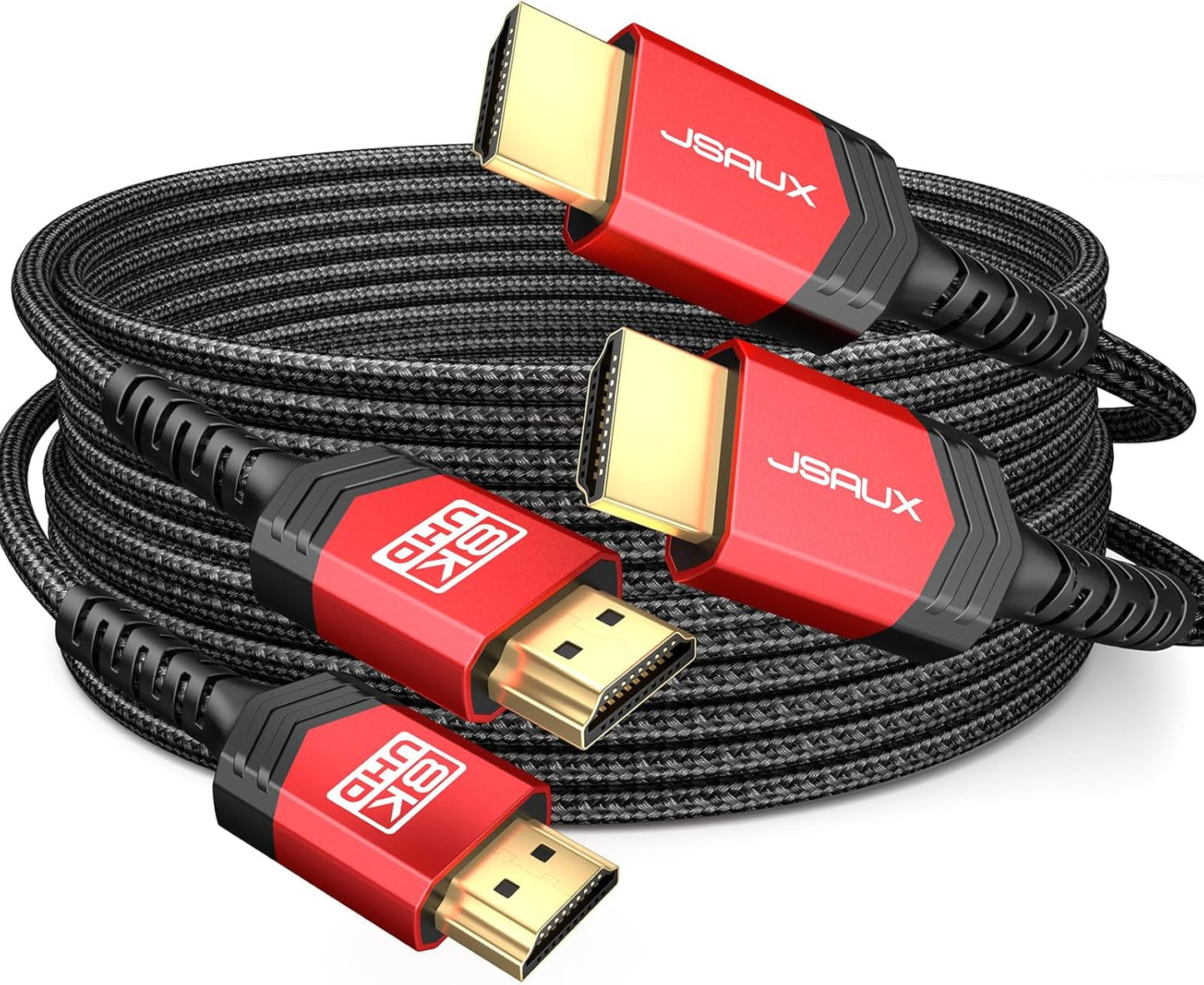 8K HDMI Cables 2-Pack - Ultra Speed - JSAUX