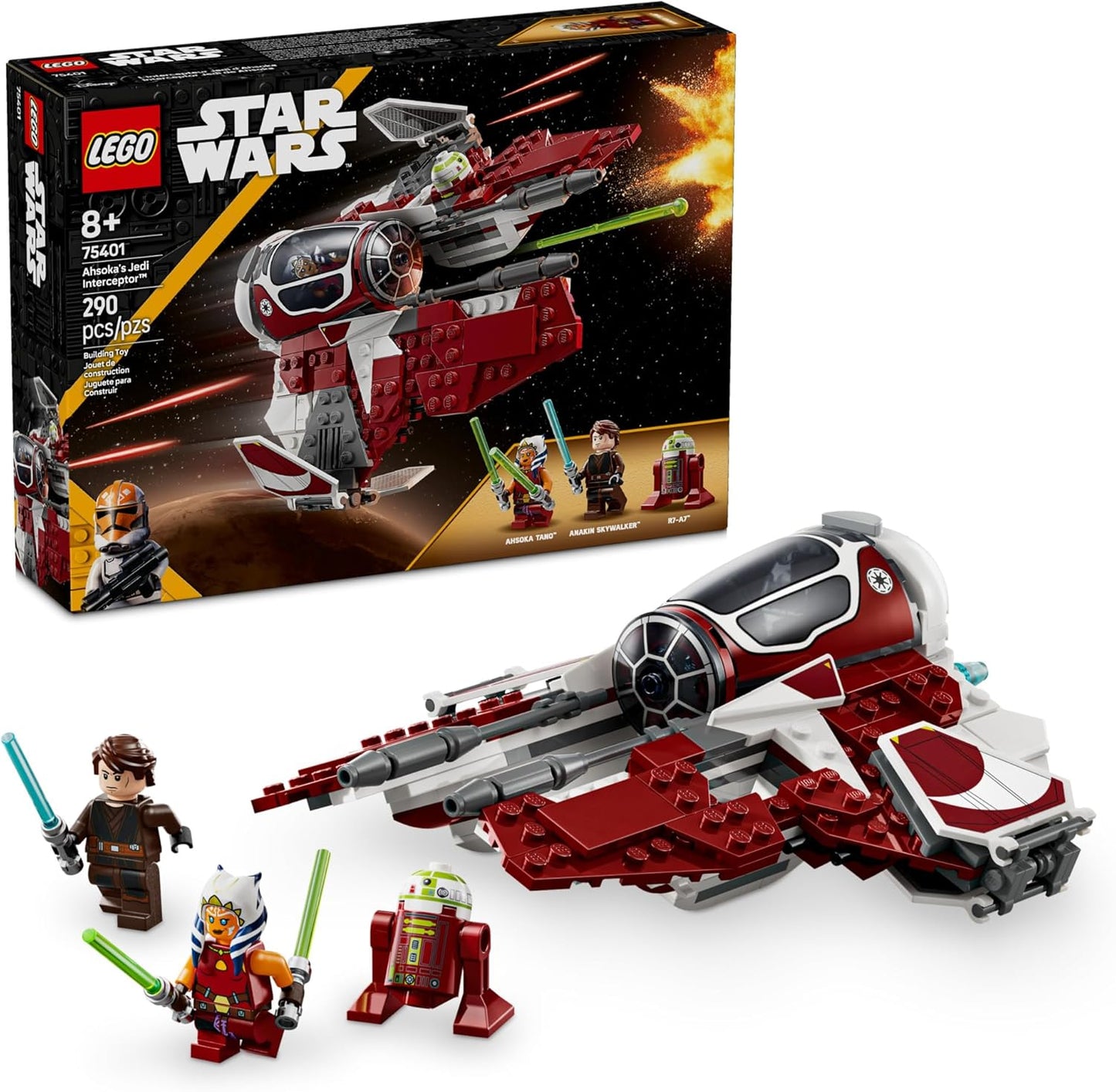 LEGO Star Wars Ahsoka's Jedi Interceptor - Epic Gift for Kids 8+!
