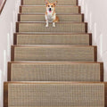9 in x 36 in Stair Treads Non Slip Carpet - Extra Wide Peel & Stick
