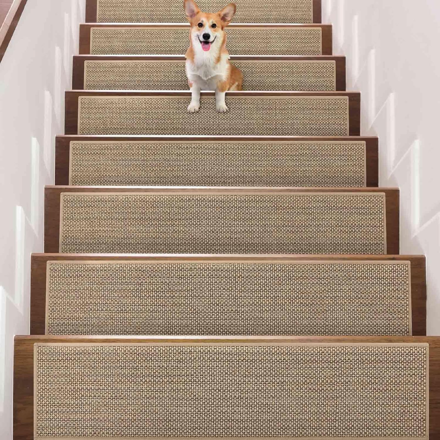 Seloom Non Slip Carpet Stair Treads for Wooden Steps Indoor
