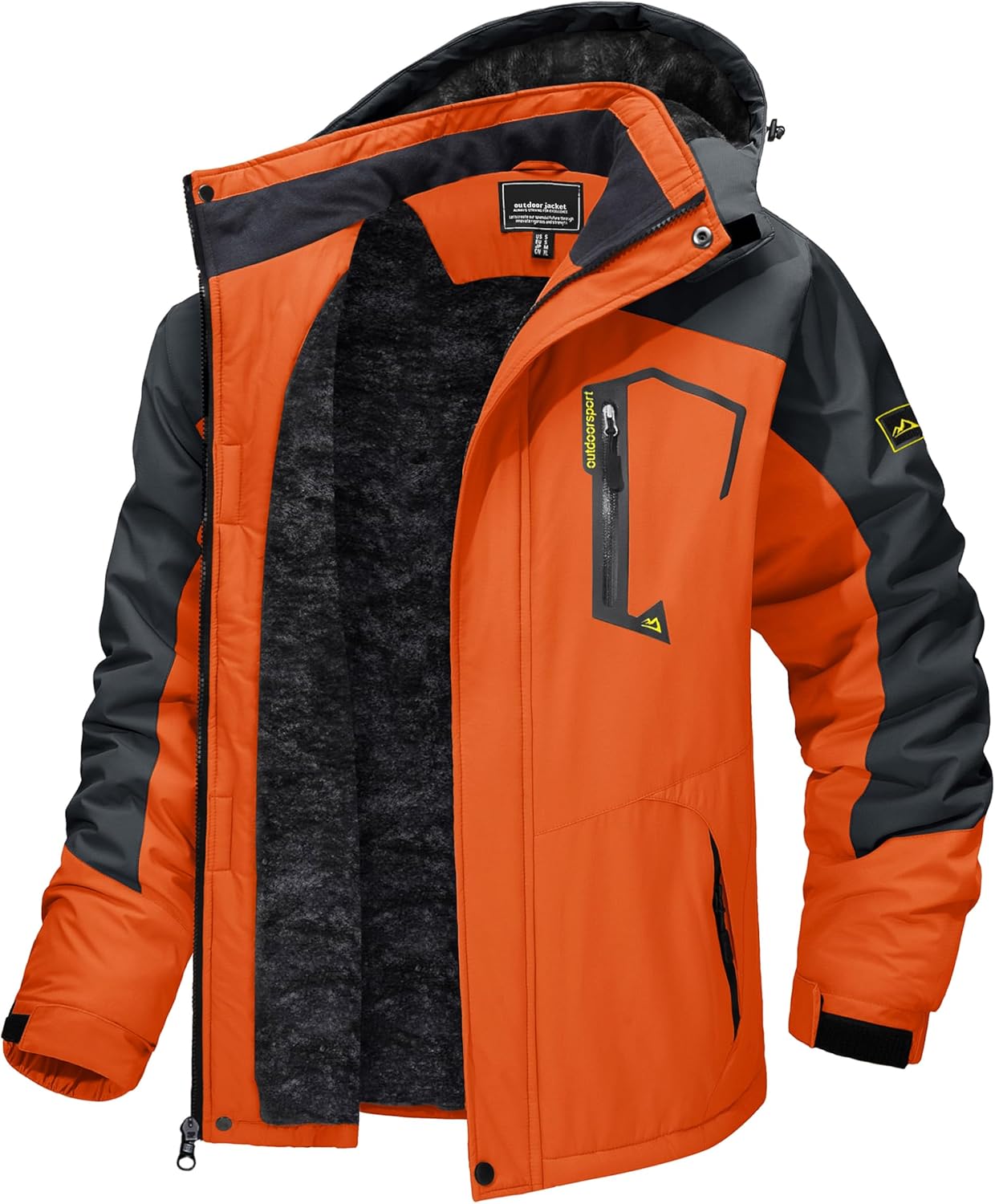 TACVASEN Men's Winter Skiing Jackets Water Resistant Fleece Coats