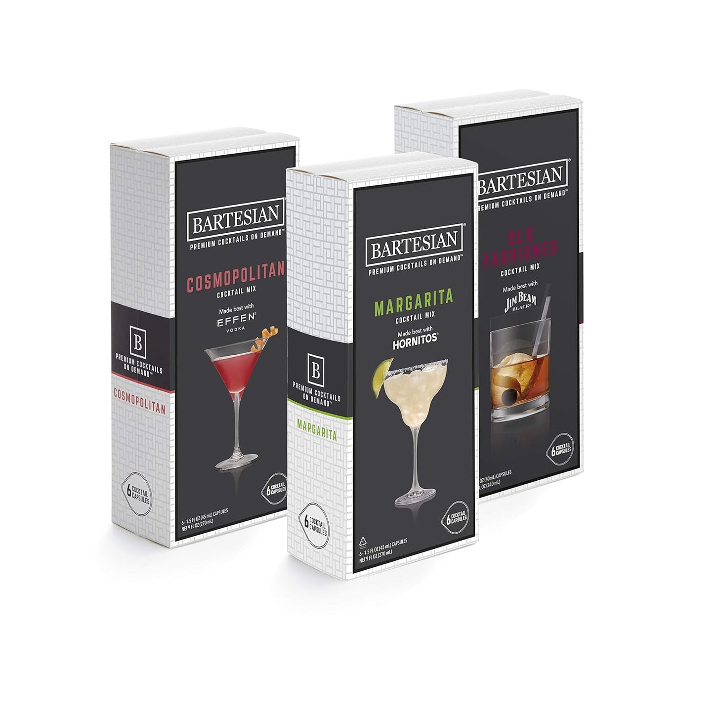 Bartesian 18 Pack Cocktail Mixer Capsules