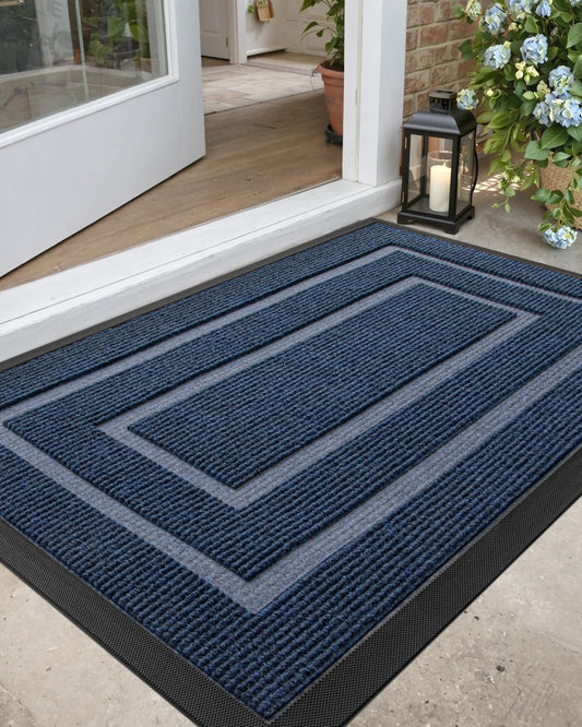 DEXI Heavy Duty Rubber Backed Doormat for Outside Entrance