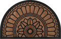 Mibao Half Round Door Mat, Low-Profile Heavy Duty Doormat - Durable