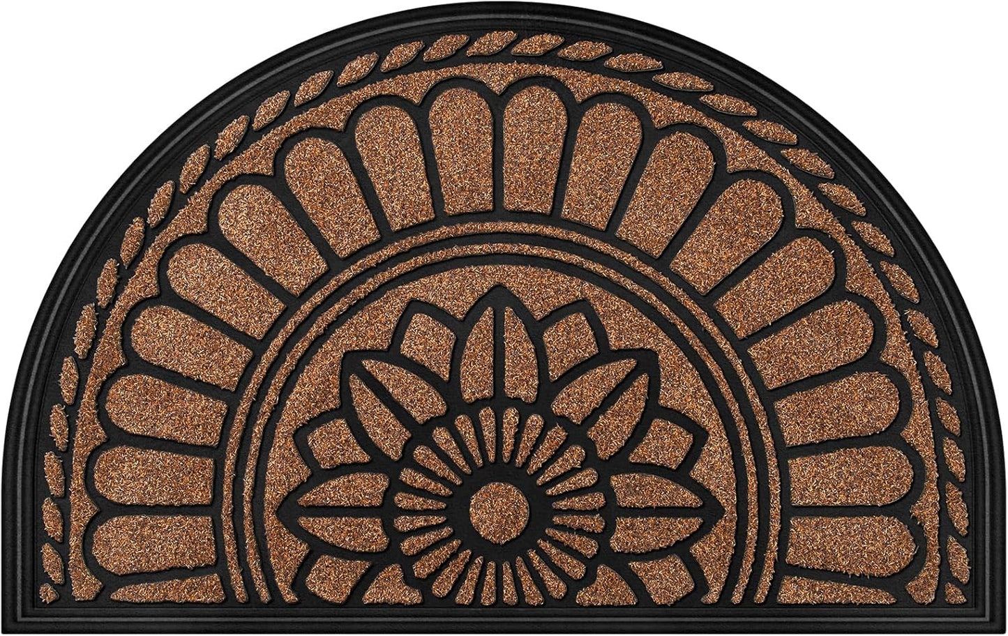 Mibao Half Round Door Mat: Durable Non-Slip Welcome Mat