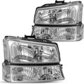 Chevy Silverado Headlight Assembly Pair BRYGHT - Bright Halogen