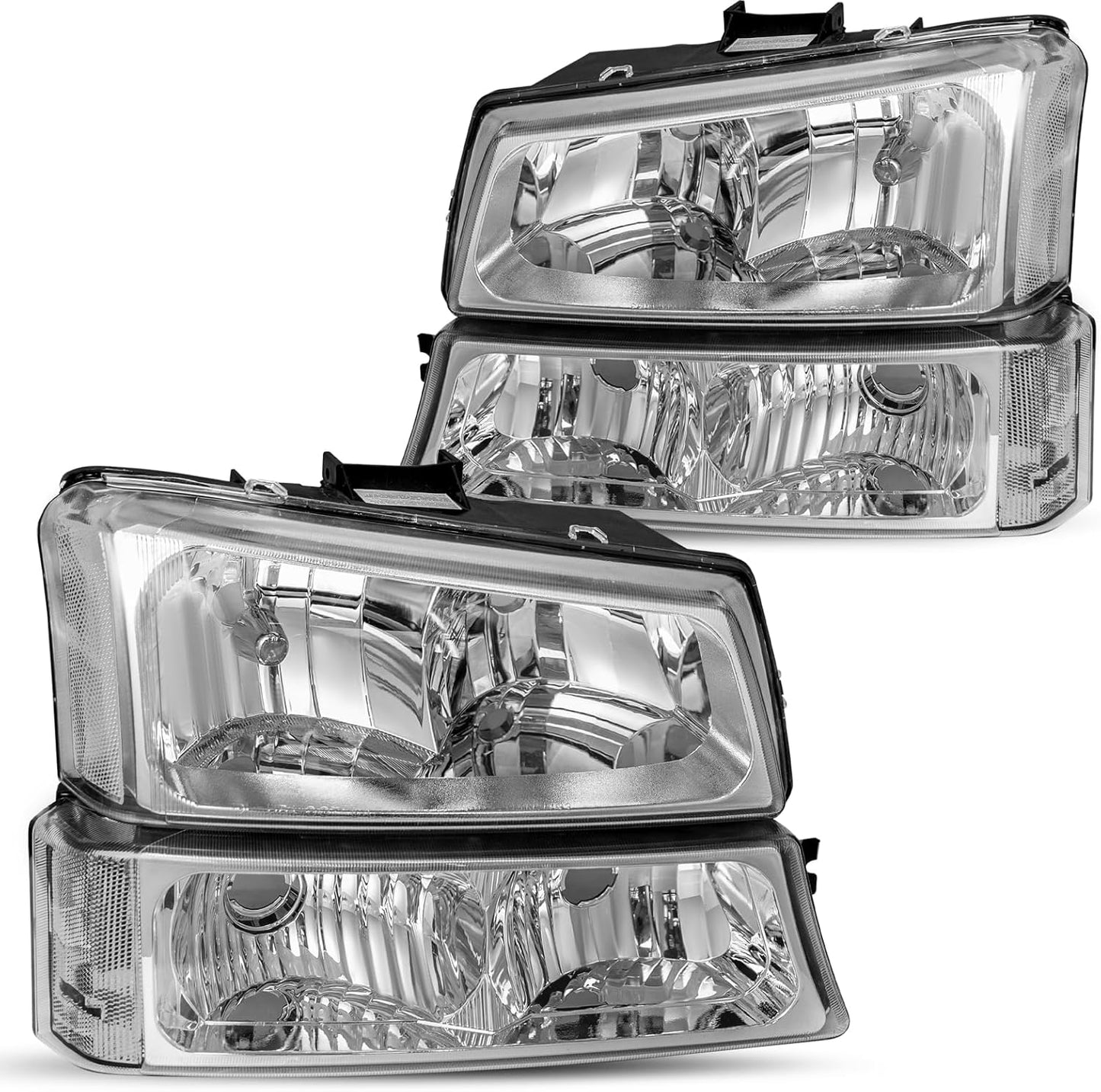 Bingbingmotor Headlight Assembly for 2003-2007 Chevy Silverado