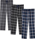 JupiterSecret Mens Pajama Pants Set Cotton Lightweight Plaid Bottoms