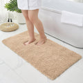 Bathroom Rugs Beige 24x48 Machine Washable Bath Mat - Thick Plush