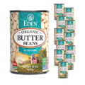 Eden Organic Butter Beans No Salt Added 15 oz (12-Pack) - Creamy